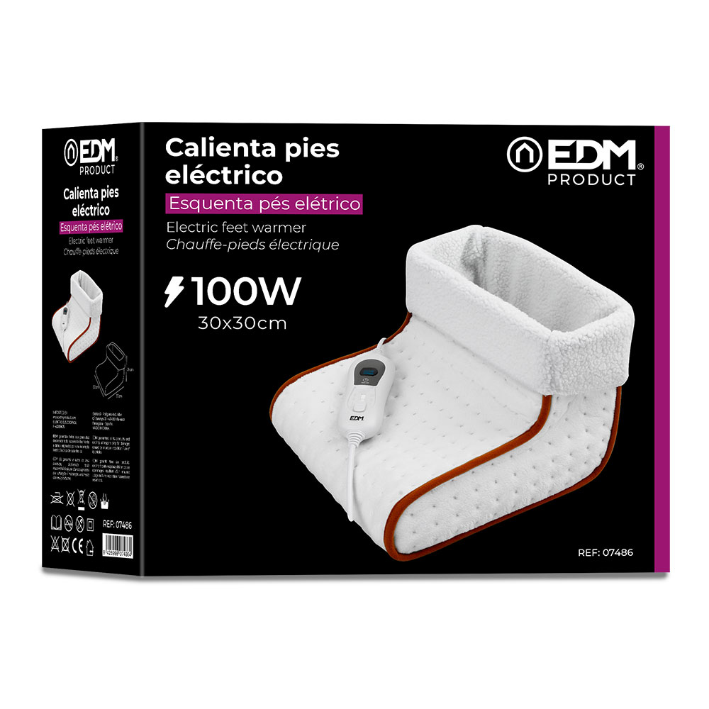 Venta de Calienta Pies Electrico 100W 30X30X24Cm Edm