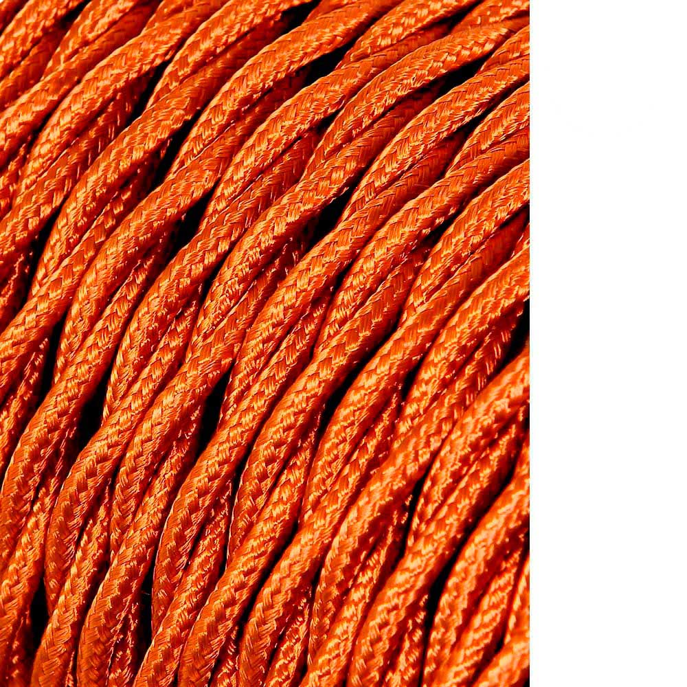 Cable eléctrico decorativo trenzado 25m 2x0.75mm de color marrón -  Cablematic