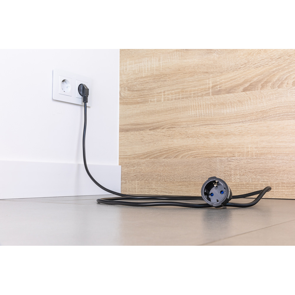 Unitec Rallonge Schuko 2 M – Lot De 2, Câble H05VV-F 3G1,5 Mm² Blanc Robuste