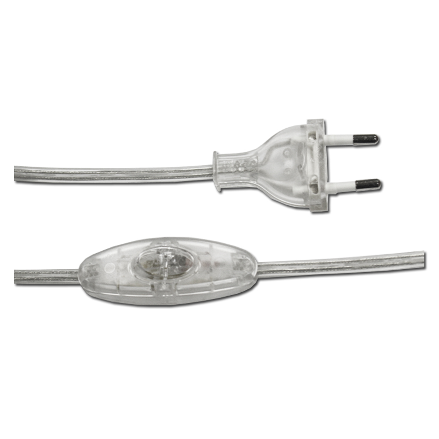 Cordon D'alimentation Avec Interrupteur Et Prise Euro, Noir Pour Une Utilisation Avec