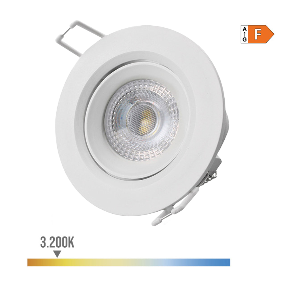 Pack 5 Focos LED Empotrables - 5W, 6000K (corte 73mm)