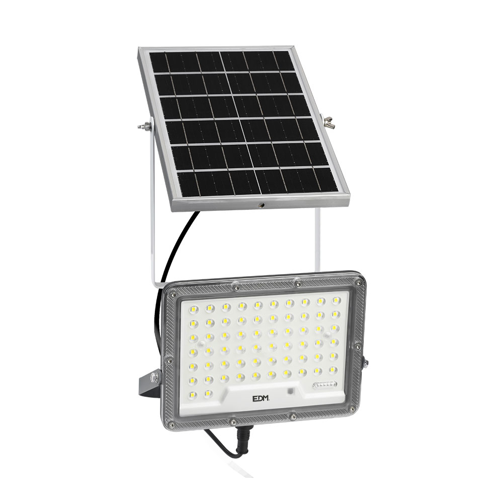 Projecteur Solaire LED PNI WS50 PRO 50W - 800 Lm, Batterie 5000 MAh, Télécommande, Minuterie, IP65, 6500K