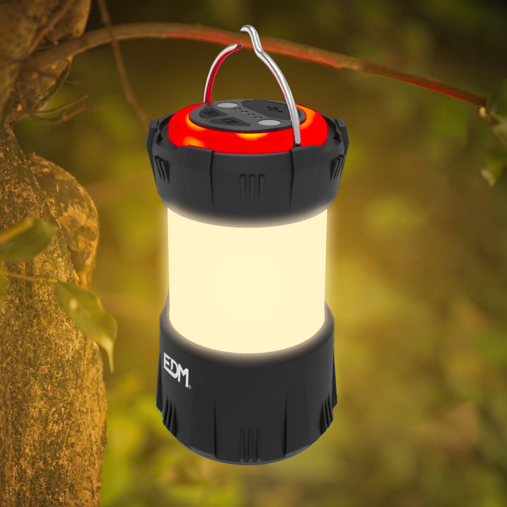 LINTERNA/FAROL DE CAMPING RECARGABLE 500lm 5W EDM - Coletas Carp