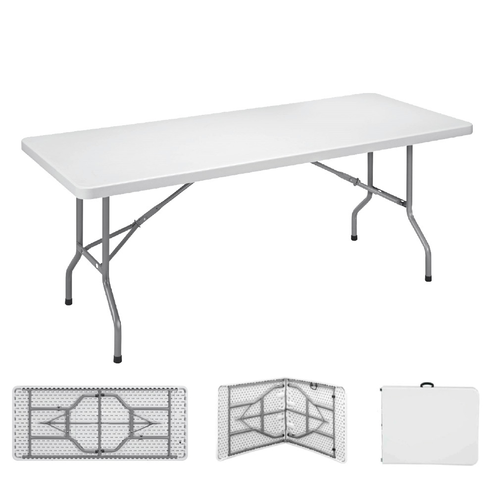 FOLDING TABLE 180 x 74 x 74 cm TUBE Ø22 x 1.0 mm
