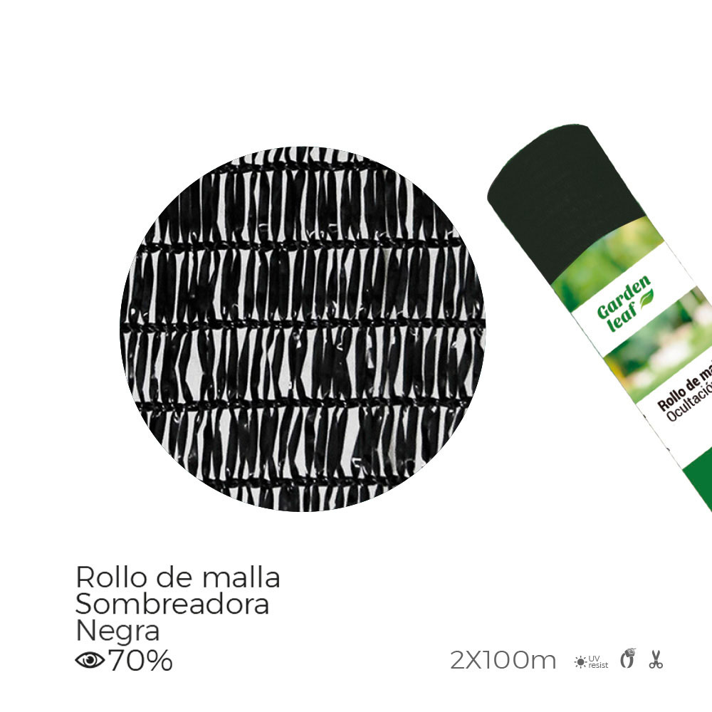 MALLA SOMBREO 70% GRIS ROLLOS