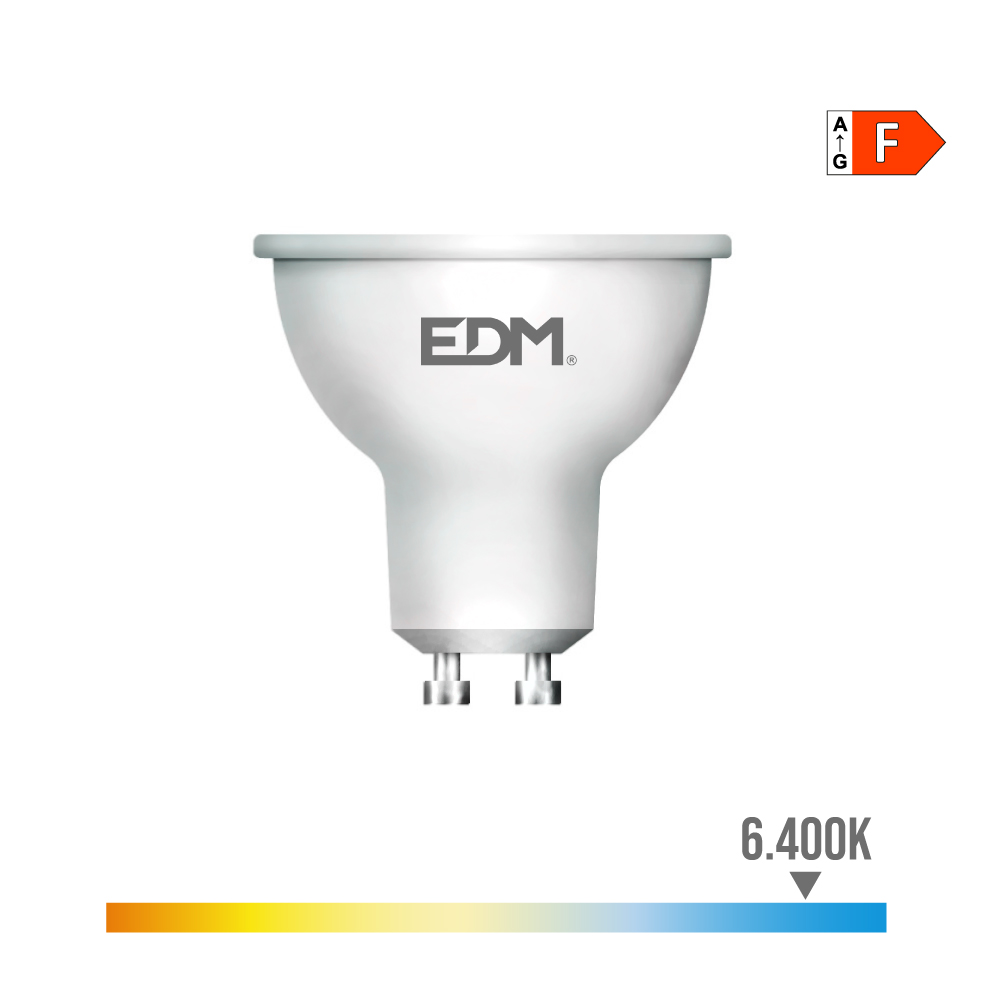 Dicroica LED Regulable 6W 6400k