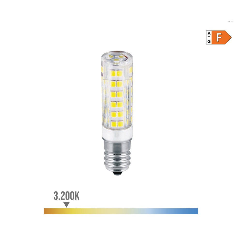 AMPOULE LED TUBULAIRE E14 4.5W 450lm 3200K LUMIÈRE CHAUDE Ø1.6x6.6cm EDM