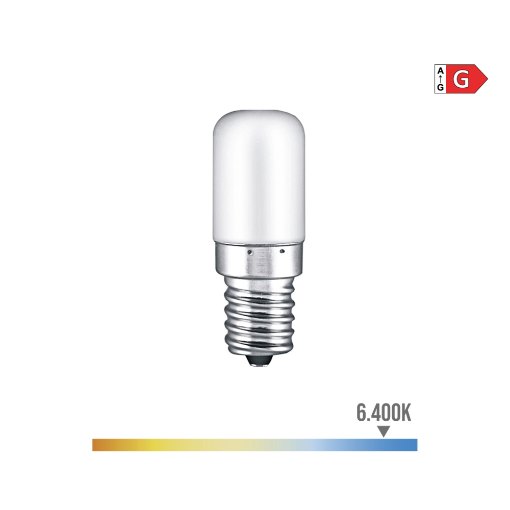 AMPOULE TUBULAIRE LED E14 1.8W 130lm 6400K LUMIÈRE FROIDE Ø1.8x4.8cm EDM
