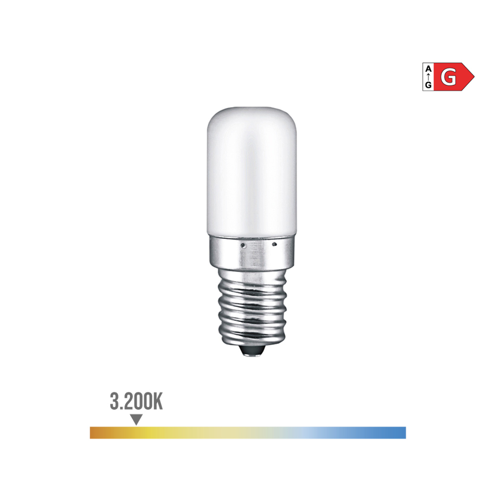 AMPOULE LED TUBULAIRE E14 4.5W 450lm 3200K LUMIÈRE CHAUDE Ø1.6x6.6cm EDM